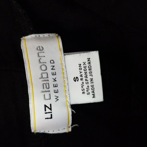 Black Liz Claiborne Turtle Neck Tunic Top - Picture 2 of 3